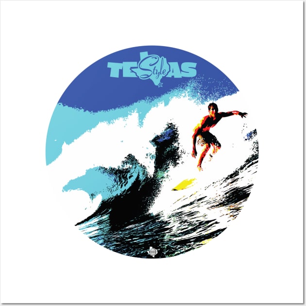 Texas Style Lone Surfer Wall Art by CamcoGraphics